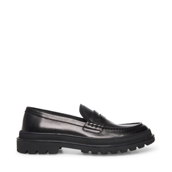 Pánské Loafers Steve Madden Charles Læder Černé | SM-219AO