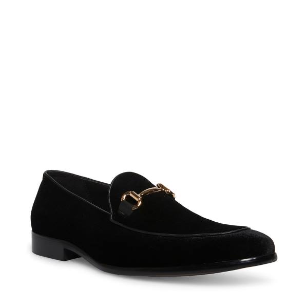 Pánské Loafers Steve Madden Diego-v Velvet Černé | SM-564LO