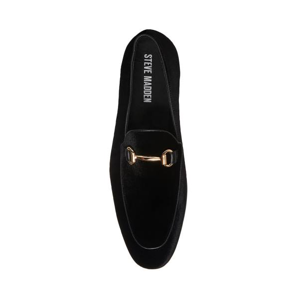 Pánské Loafers Steve Madden Diego-v Velvet Černé | SM-564LO