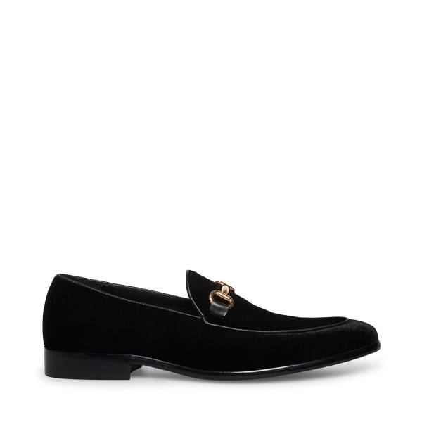 Pánské Loafers Steve Madden Diego-v Velvet Černé | SM-564LO