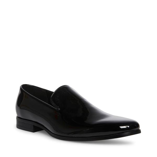 Pánské Loafers Steve Madden Parigi Lakovaná Černé | SM-487SP