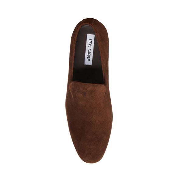 Pánské Loafers Steve Madden Parigi Semišové Hnědé | SM-784JQ