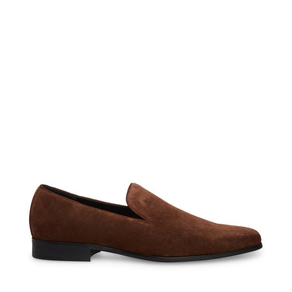 Pánské Loafers Steve Madden Parigi Semišové Hnědé | SM-784JQ