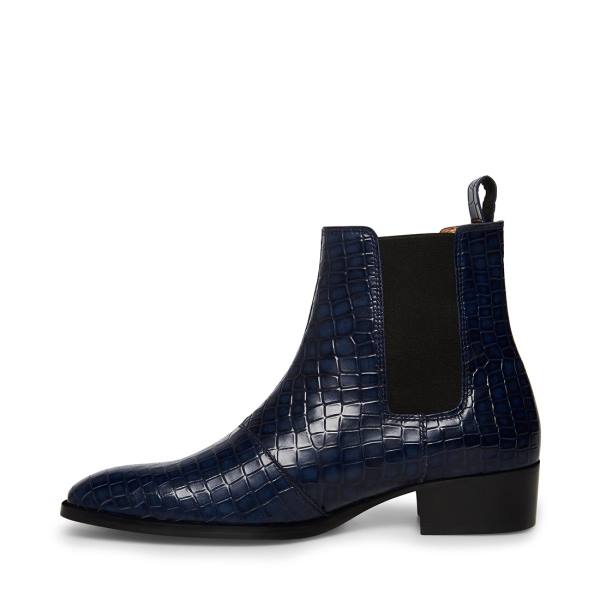 Pánské Nízké Kozačky Steve Madden Dex-c Crocodile Blankyt | SM-061FA