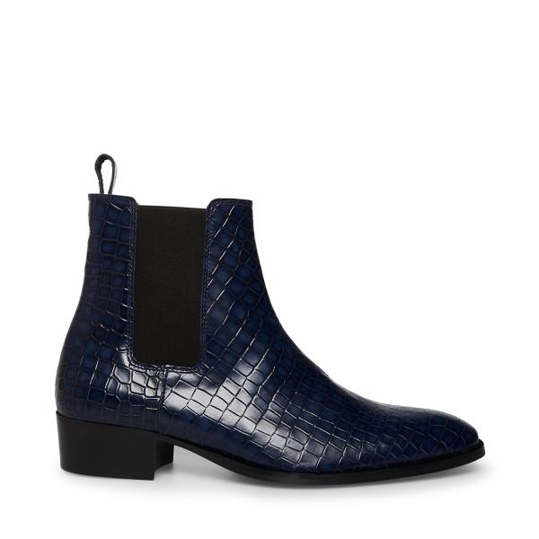 Pánské Nízké Kozačky Steve Madden Dex-c Crocodile Blankyt | SM-061FA