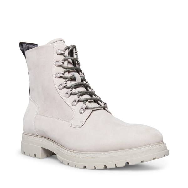 Pánské Nízké Kozačky Steve Madden Motto Nubuck Šedé | SM-391WU