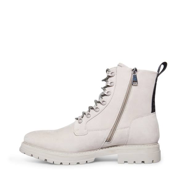 Pánské Nízké Kozačky Steve Madden Motto Nubuck Šedé | SM-391WU