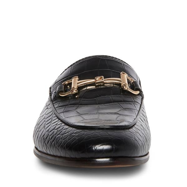 Pánské Společenské Boty Steve Madden Dazling-c Crocodile Černé | SM-582WZ