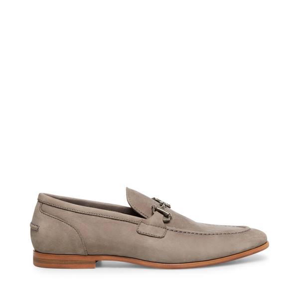 Pánské Společenské Boty Steve Madden Debinair Nubuck Šedé | SM-263RM