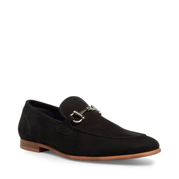 Pánské Společenské Boty Steve Madden Debinair Nubuck Černé | SM-407TH