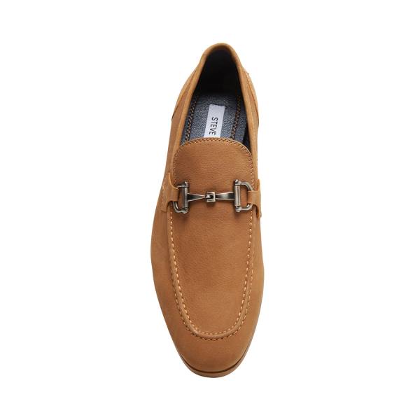 Pánské Společenské Boty Steve Madden Debinair Tan Nubuck Hnědé | SM-598RS