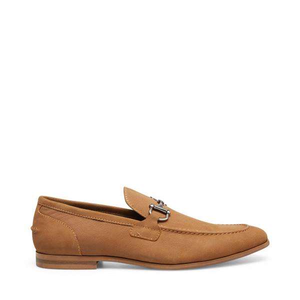 Pánské Společenské Boty Steve Madden Debinair Tan Nubuck Hnědé | SM-598RS