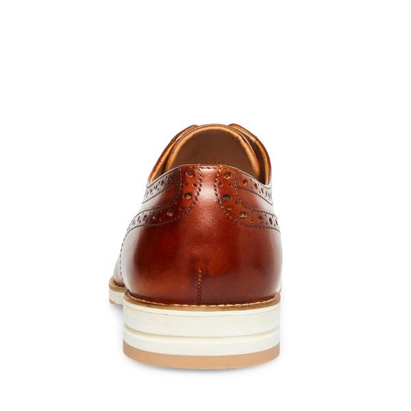 Pánské Společenské Boty Steve Madden Derbyy Læder Hnědé | SM-274AZ