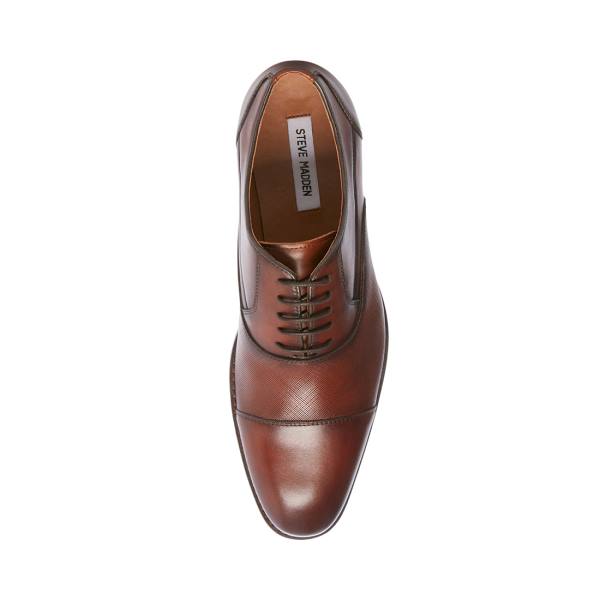 Pánské Společenské Boty Steve Madden Proctor Tan Læder Hnědé | SM-968MW