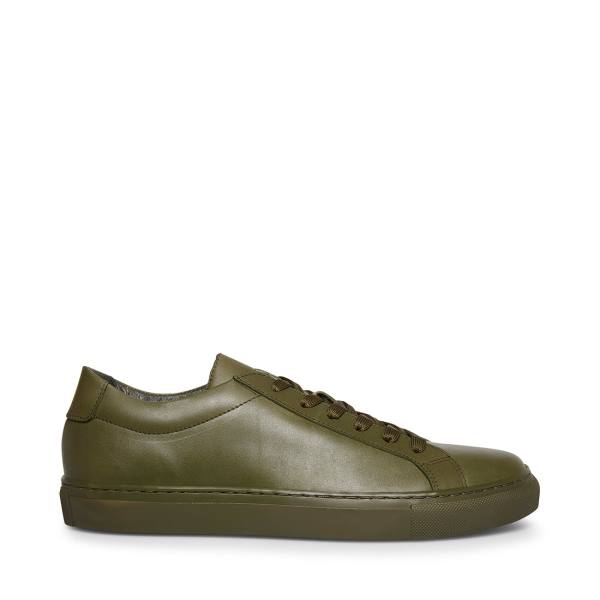 Pánské Tenisky Steve Madden Bolo Læder Olivy Zelené | SM-452WR