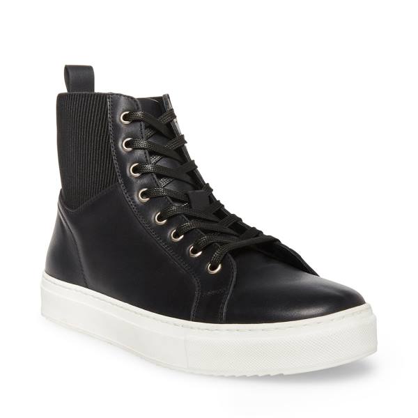 Pánské Tenisky Steve Madden Dante Læder Černé | SM-380VU