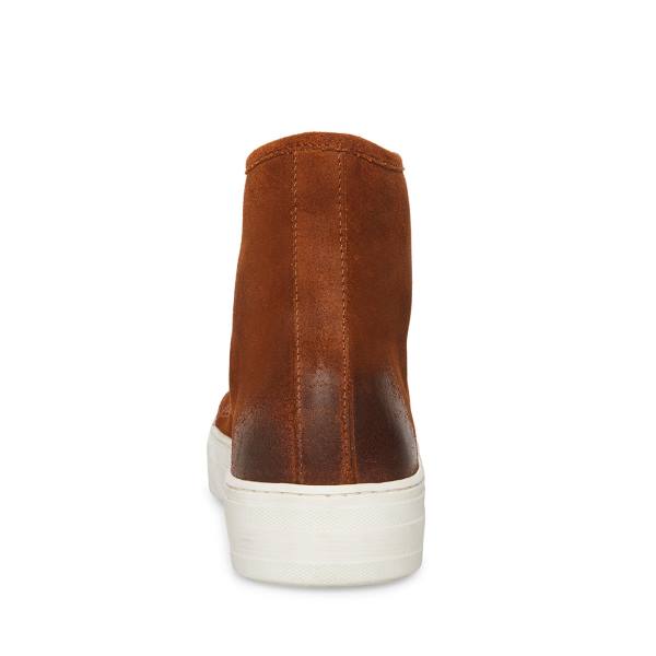 Pánské Tenisky Steve Madden Forte Cognac Semišové Hnědé | SM-138GL