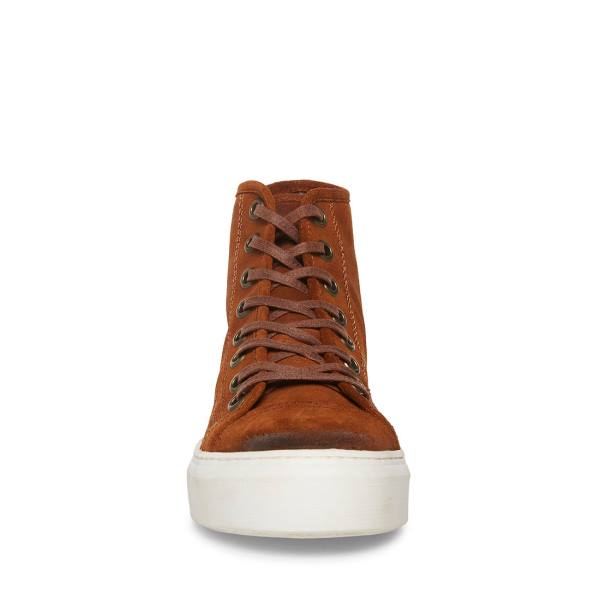 Pánské Tenisky Steve Madden Forte Cognac Semišové Hnědé | SM-138GL