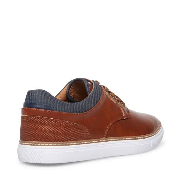 Pánské Tenisky Steve Madden Gully Tan Læder Hnědé | SM-348EB