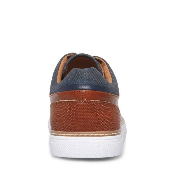 Pánské Tenisky Steve Madden Gully Tan Læder Hnědé | SM-348EB