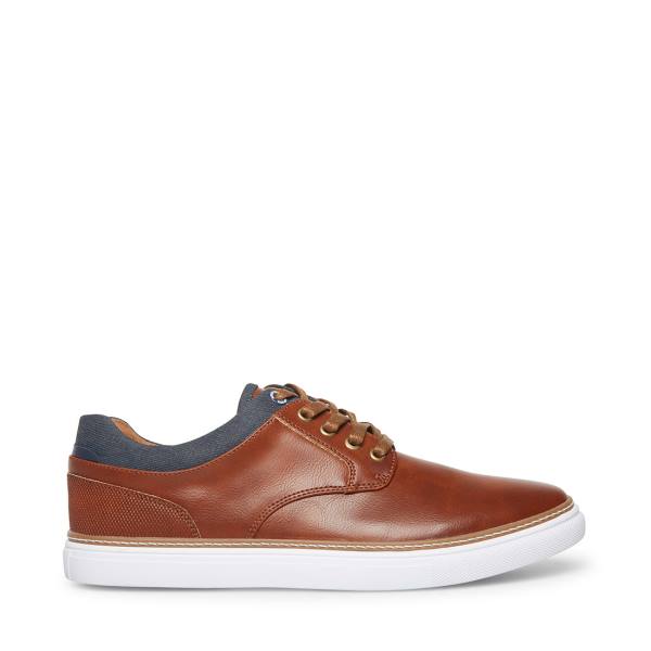 Pánské Tenisky Steve Madden Gully Tan Læder Hnědé | SM-348EB