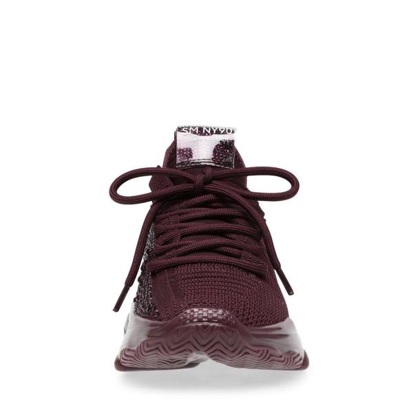 Pánské Tenisky Steve Madden Maxx Burgundy Vínové | SM-930NP