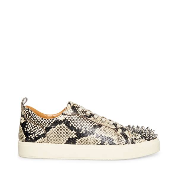 Pánské Tenisky Steve Madden Portall Natural Snake Béžový Hadí Kůže | SM-471HX