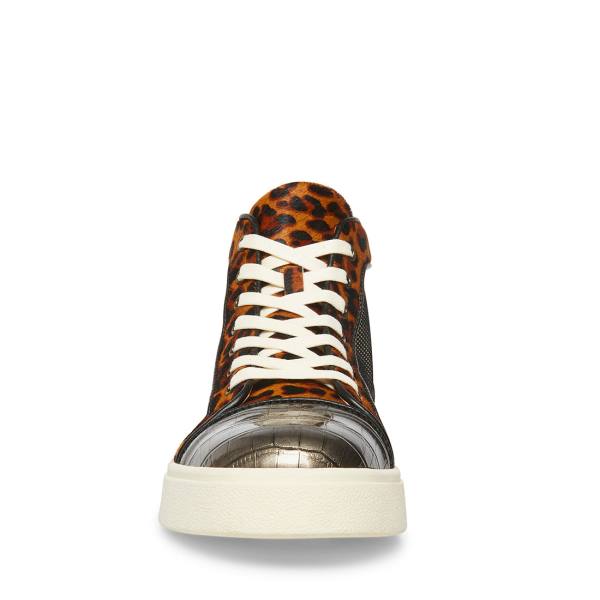 Pánské Tenisky Steve Madden Promoter-s Leopard Černé Leopard | SM-603MR