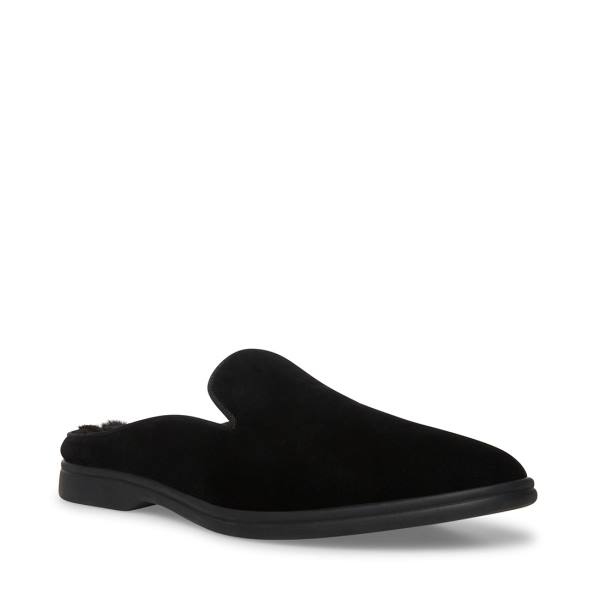 Pánské Tenisky Steve Madden Questt Velvet Černé | SM-401OJ