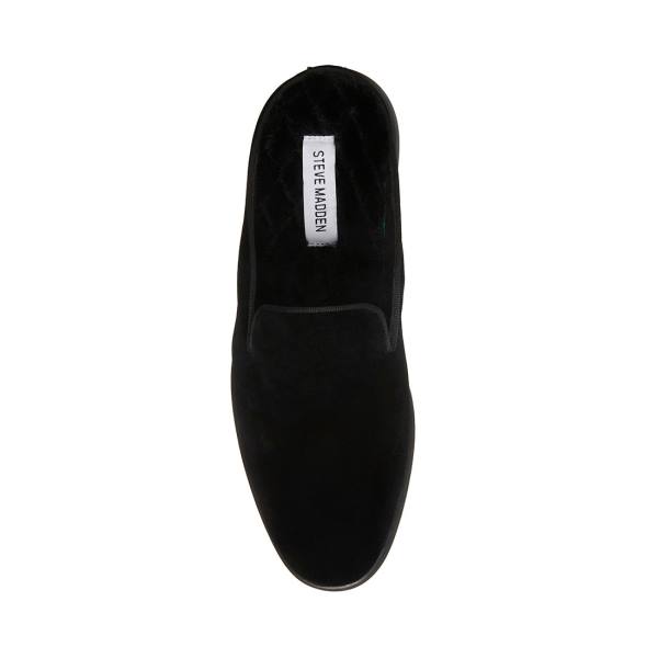 Pánské Tenisky Steve Madden Questt Velvet Černé | SM-401OJ