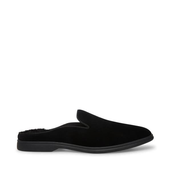 Pánské Tenisky Steve Madden Questt Velvet Černé | SM-401OJ