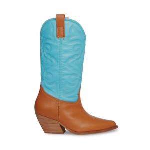 Dámské Boty Steve Madden West Tan Hnědé Blankyt | SM-198OQ