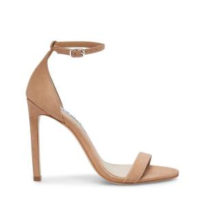 Dámské Lodičky Steve Madden Brandie Camel Nubuck Heel Hnědé | SM-628JK