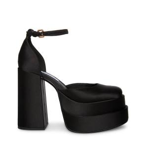 Dámské Lodičky Steve Madden Charlize Satin Heel Černé | SM-540XJ