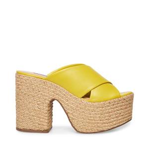 Dámské Lodičky Steve Madden Elzie Heel Žluté | SM-503SY