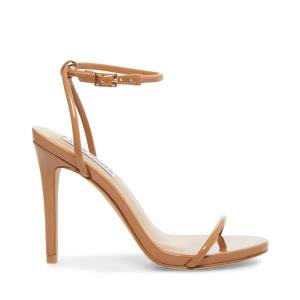 Dámské Lodičky Steve Madden Fate Camel Lakovaná Heel Hnědé | SM-467AJ