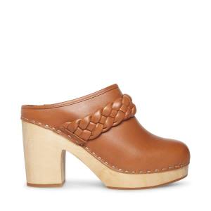 Dámské Lodičky Steve Madden Highland Cognac Læder Heel Hnědé | SM-436OB