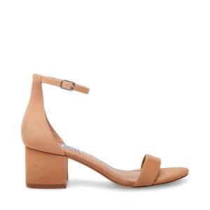 Dámské Lodičky Steve Madden Irenee Tan Nubuck Heel Hnědé | SM-741NZ