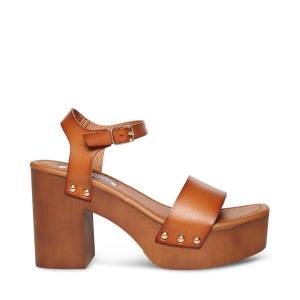 Dámské Lodičky Steve Madden Ivy Cognac Heel Hnědé | SM-629WV