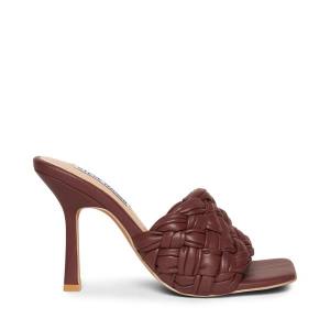 Dámské Lodičky Steve Madden Jarina Burgundy Heel Vínové | SM-593QT