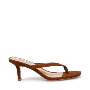 Dámské Lodičky Steve Madden Melrose Chestnut Semišové Heel Hnědé | SM-723RC