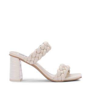 Dámské Lodičky Steve Madden Paxton Ivory Heel Bílé | SM-072HB