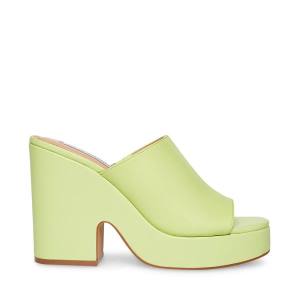 Dámské Lodičky Steve Madden Sally Lime Heel Světle Zelene | SM-456AJ