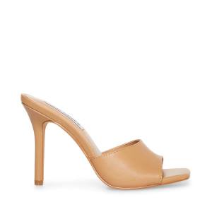 Dámské Lodičky Steve Madden Signal Tan Læder Heel Béžový | SM-238GZ