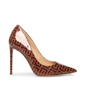 Dámské Lodičky Steve Madden Vala Camel Heel Hnědé | SM-805BJ