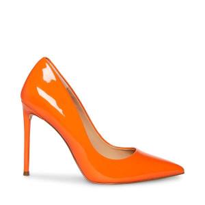 Dámské Lodičky Steve Madden Vala Lakovaná Heel Oranžové | SM-936XG