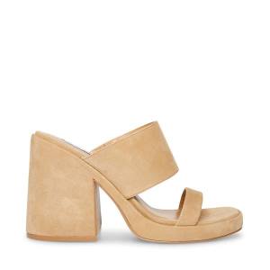 Dámské Lodičky Steve Madden Vickey Sand Semišové Heel Hnědé | SM-210GN