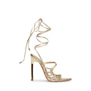 Dámské Lodičky Steve Madden Whitney Snake Heel Zlaté Hadí Kůže | SM-501PH