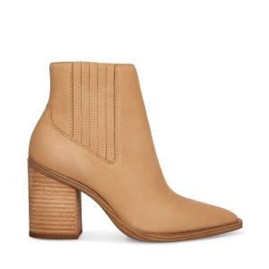 Dámské Nízké Kozačky Steve Madden Catreena Tan Nubuck Hnědé | SM-574FP