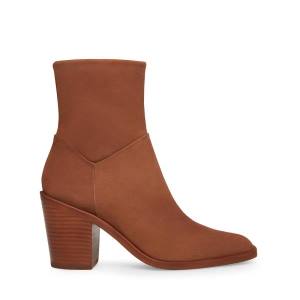 Dámské Nízké Kozačky Steve Madden Harmen Nubuck Hnědé | SM-054LP